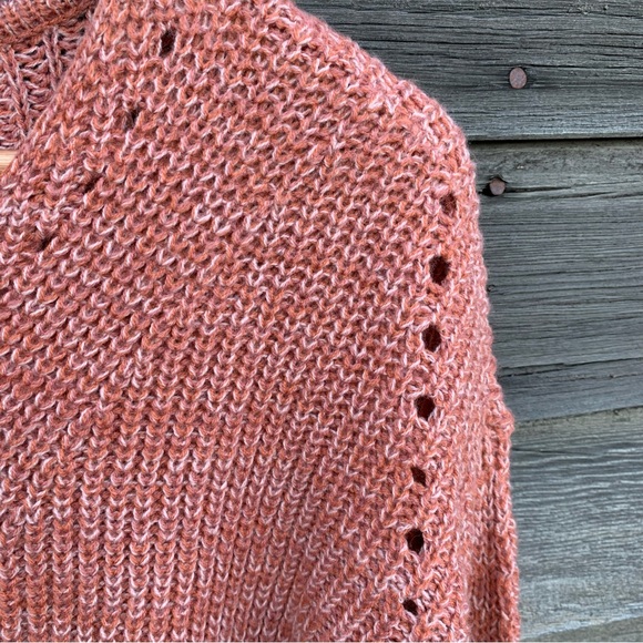 Marled Loose Knit Sweater Rosy Coral - Picture 3 of 8